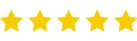 Five yellow stars customer product rating. Icon fow web applications and websites. EPS 10